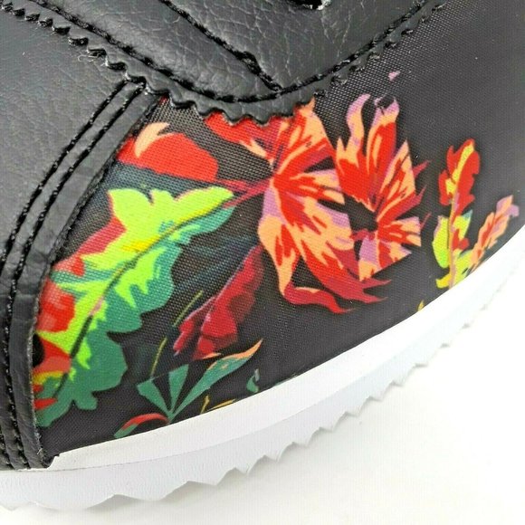 Nike Cortez Floral Basic Black/ Red Men's Shoes - Picture 6 of 8